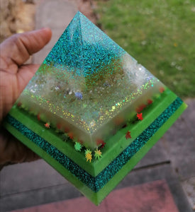 Green Layered Pyramid