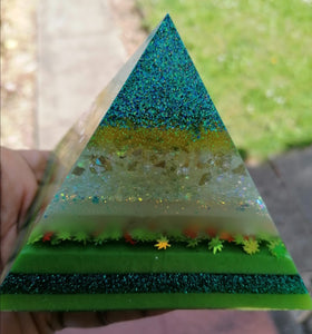 Green Layered Pyramid